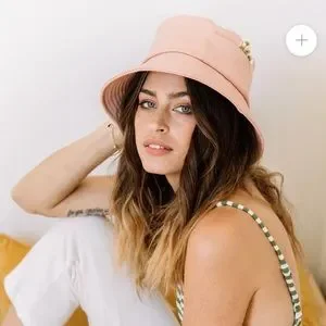 Lack of Color Pink Leather Bucket Hat Holiday Bucket - Cotton Bucket Hat in Pink | Lack of Color [US] main image 4